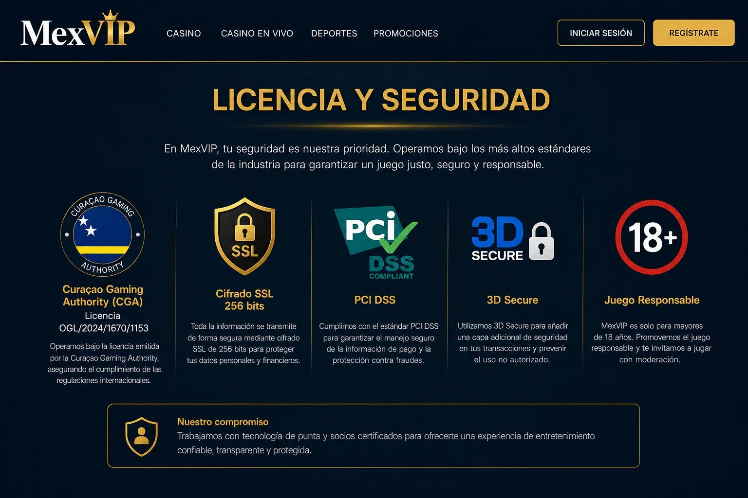 Versión móvil y soporte — MexVIP